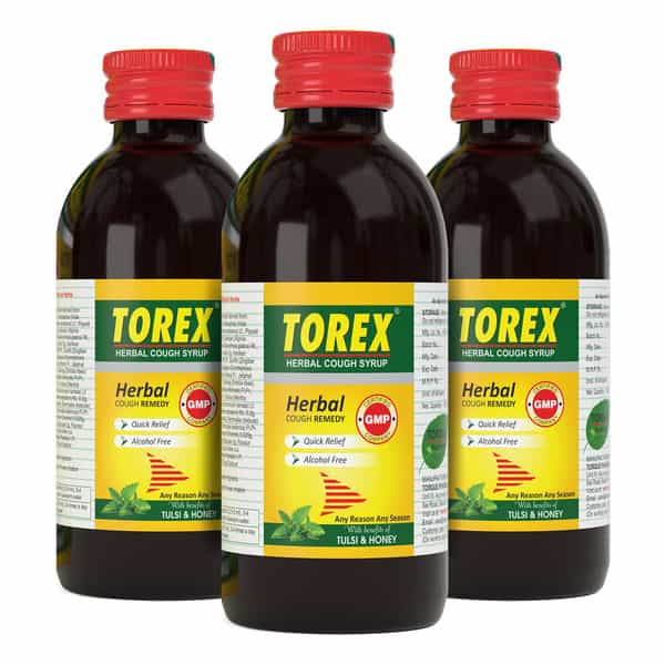 Torex Herbal Cough Syrup | 100Ml - Pack Of 3