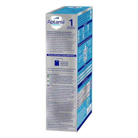 Aptamil Premium | 1 Infant Formula | From Birth To 6 Months | Box 400 Gm