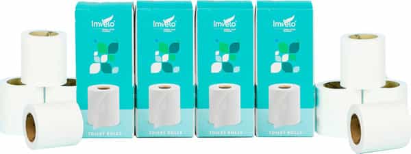 Imvelo 2Ply Toilet Paper 8 Rolls |180 Pulls Each Roll (1440 Pulls)