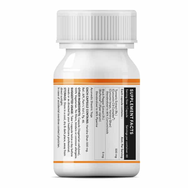 Inlife Curcumin C3 Complex 95% With Piperine - 60 Capsules