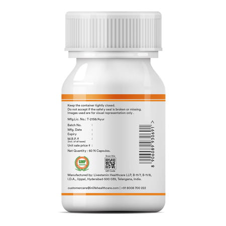 Inlife Turmeric Extract Curcumin C3 Complex (95% Curcuminoids) With Piperine- 60 Veg Caps