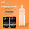 Manforce Overtime Orange & Pineapple 3In1 Condoms(Set Of 2 20 Pcs)