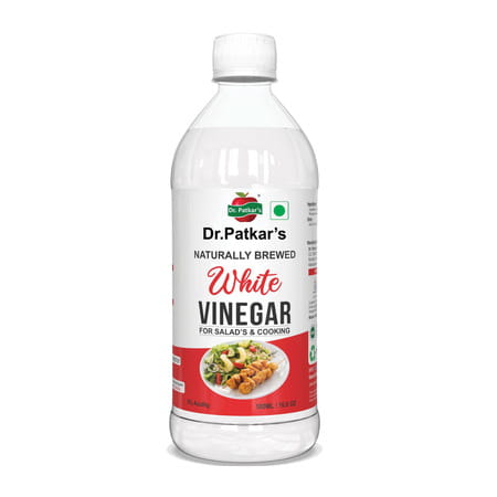 Dr. Patkar'S 100% Natural Brewed White Vinegar For Salad Dressing | Cleaning Purpose 500ml