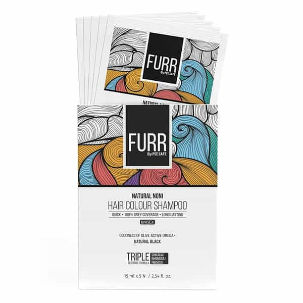 Peesafe Furr By Pee Safe Natural Noni Hair Colour Shampoo | Pack Of 5 Sachets
