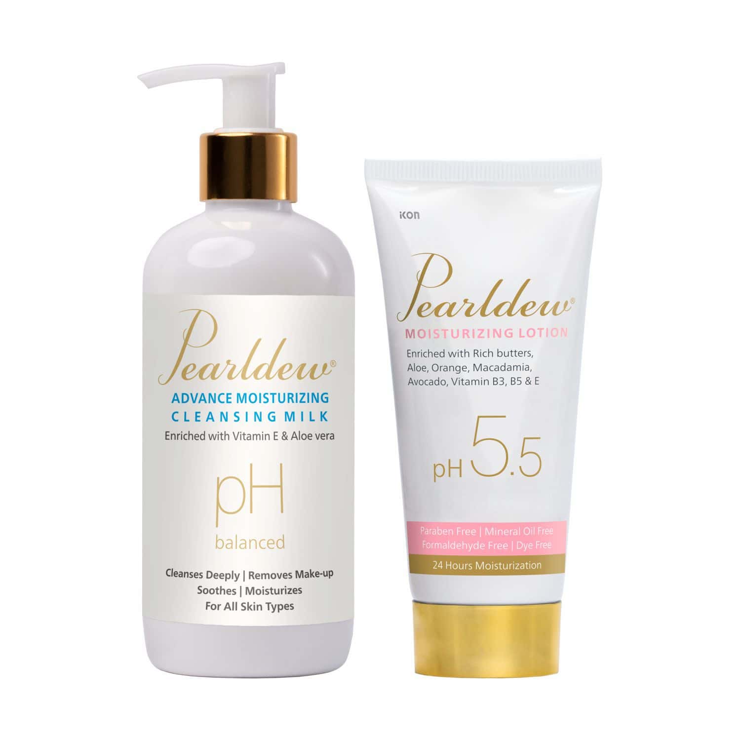 Pearldew Winter Care Combo Advance Moisturising Cleansing Milk 300 Ml And Moisturizing Lotion 100 Ml
