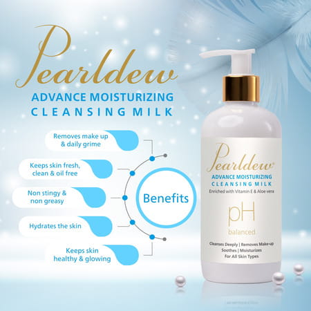 Pearldew Winter Care Combo Advance Moisturising Cleansing Milk 300 Ml And Moisturizing Lotion 100 Ml