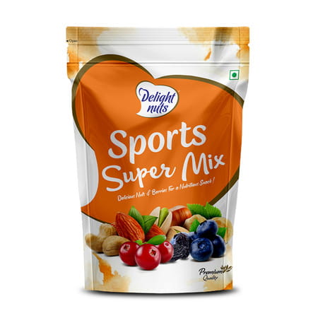 Delight Nuts Sports Super Mix- Delicious Nuts & Berries For Nutritious Snack 200gm