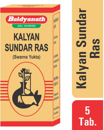 Baidyanath Nagpur Kalyansundar Ras (Swarnayukt) 5 Tablets