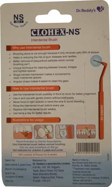 Dr Reddy's Clohex Interdantal Brush (Ns)