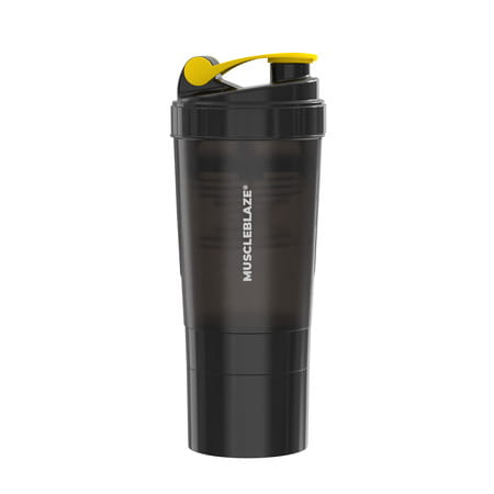 Muscleblaze Spider Gym Shaker (Black | 500ml) | 100% Leakproof | Bpa-Free | Ideal For Whey Protein