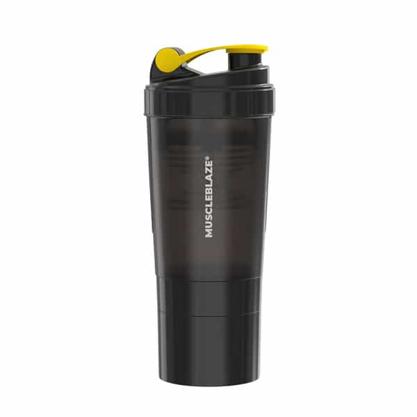 Muscleblaze Spider Gym Shaker (Black | 500Ml) | 100% Leakproof | Bpa-Free | Ideal For Whey Protein