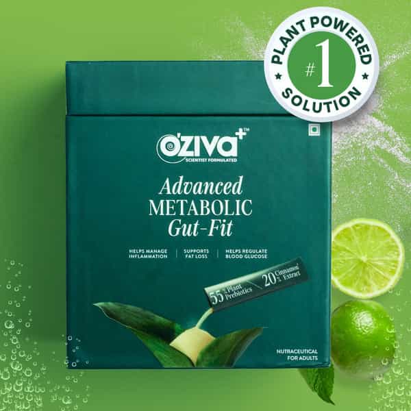 Oziva+ Advanced Metabolic Gut - Fit For Gut & Metabolic Heath | 30 Sachets + 30 Effervescent Tablets