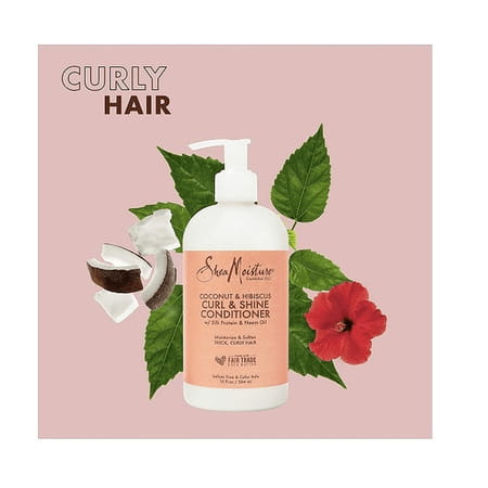 Shea Moisture Coconut & Hibiscus Curl & Shine Conditioner - 13 Oz