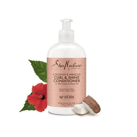 Shea Moisture Coconut & Hibiscus Curl & Shine Conditioner - 13 Oz