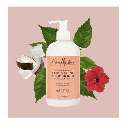 Shea Moisture Coconut & Hibiscus Curl & Shine Conditioner - 13 Oz