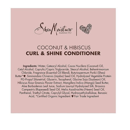 Shea Moisture Coconut & Hibiscus Curl & Shine Conditioner - 13 Oz