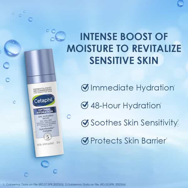 Cetaphil Optimal Hydration 48H Activation Face Serum 30 Ml