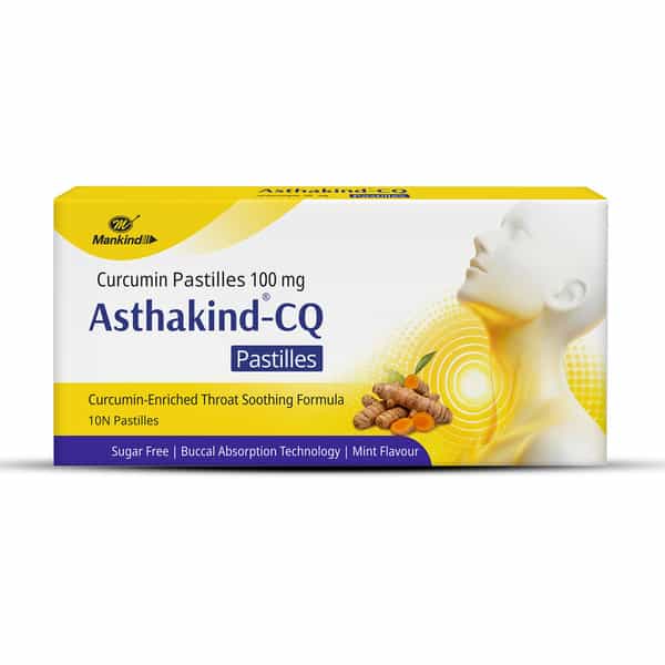 Asthakind Cq | Mint | Sugar Free | Strip | 10 Pastilles
