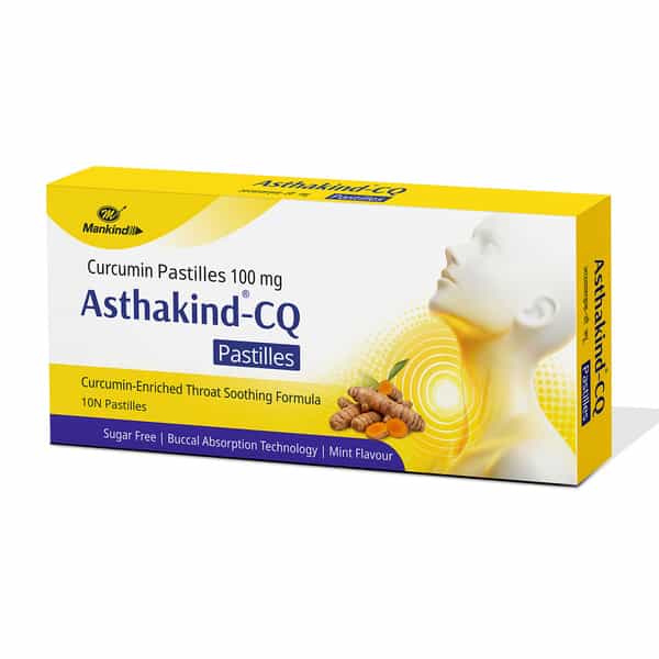 Asthakind Cq | Mint | Sugar Free | Strip | 10 Pastilles