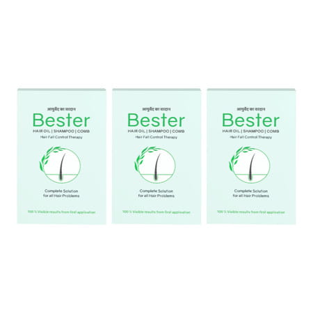 Bester Combo Pack (Set Of 3 Items) | Solution For All Hair Problems Kit (Pack Of 3)