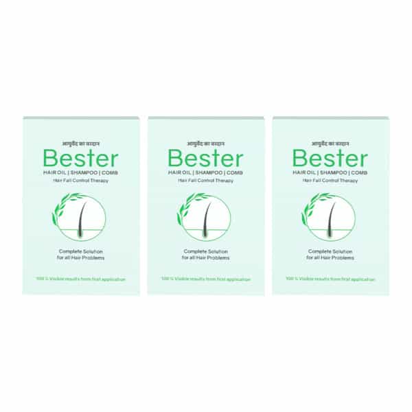 Bester Combo Pack (Set Of 3 Items) | Solution For All Hair Problems Kit (Pack Of 3)