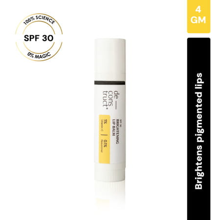 Deconstruct Brightening Lip Balm With Spf 30 - 1% Vitamin C + 0.1% Resorcinol | (4gm)