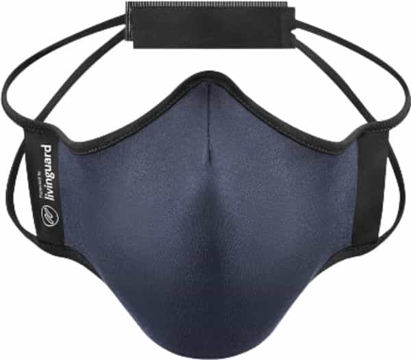 Livinguard Fitness Mask |Unbeatable Breathability Ultra Comfort Washable & Reusable Steel Blue - L