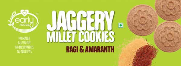 Early Foods Pack Of 6 - Ragi & Amaranth Jaggery Cookies