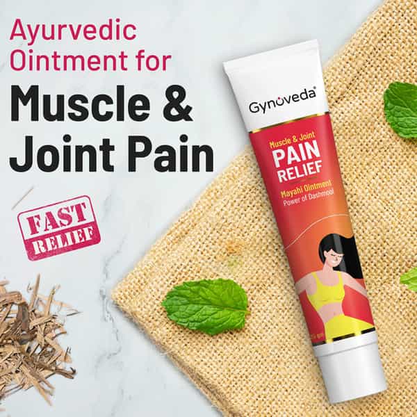 Gynoveda Muscle & Joint Pain Fast Relief Ointment. No Backpain Shoulder Knee Cramps Headache 50Gm