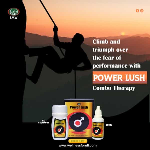 Smw's Shilajit Plus Power Lush Erectile Dysfunction & Premature Ejaculation 60Capsules+30Ml Oil