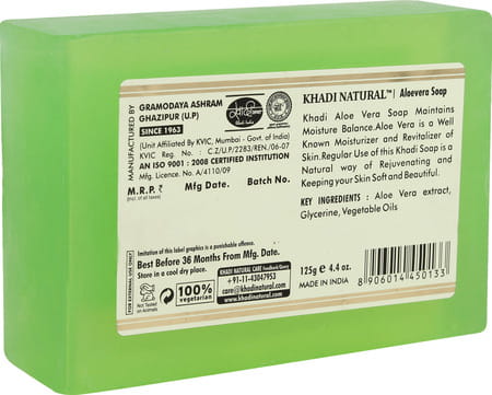 Khadi Natural Aloevera Soap 125 Gm