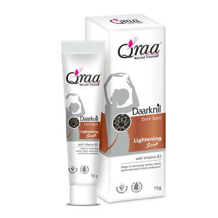 Qraa Daarknil Dark Spot Lightening Scrub - 15 Gm