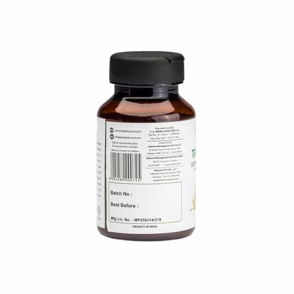 Bixa Botanical Gokhru Extract 60 Veg Capsules (450Mg) 40% Saponins-Immunity & Strength Booster