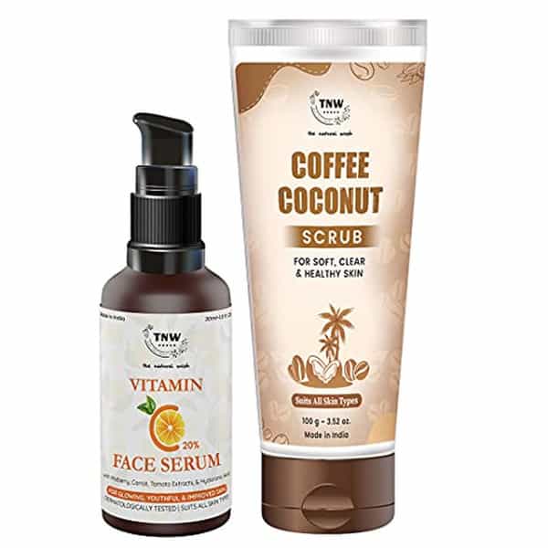 Tnw The Natural Wash Coffe Scrub & Hyaluronic Acid Skin Care Combo