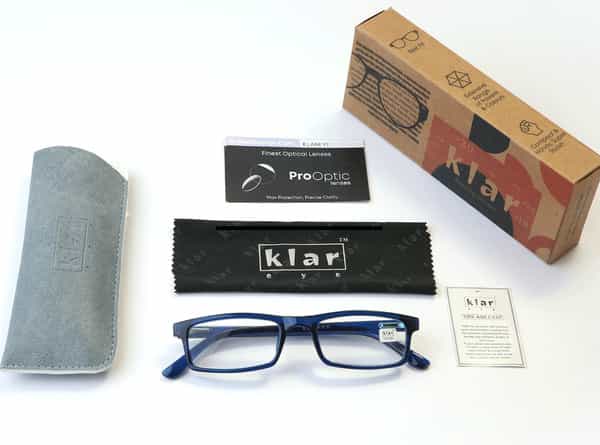 Klar Eye Rectangle Full Rim Reading Glasses Men And Women +0.75 To +3.50 +2.25 Power Matte Black