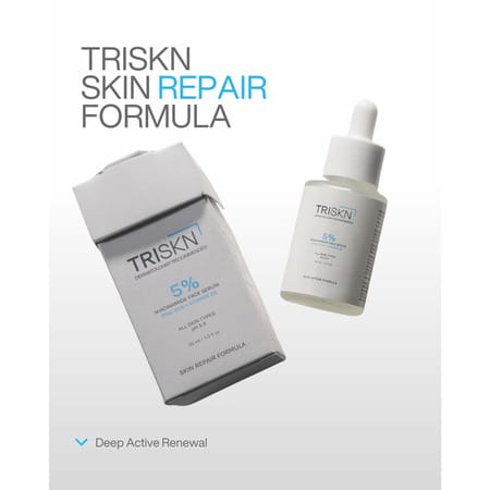 Triskn Skin Repair Formula Serum | 5% Niacinamide & 0.5% Zinc | Oil Control & Anti-Acne | 30ml