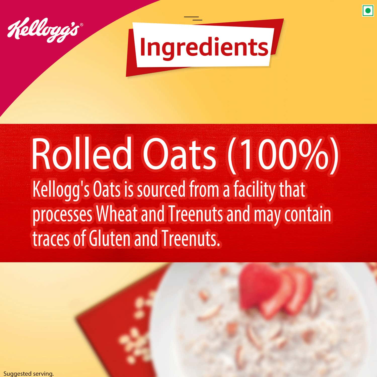 Buy KELLOGG'S OATS TRUSTED BY NUTRITIONISTS 900G POUCH Online & Get