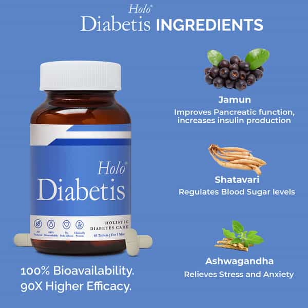 Holo | Holo Diabetis |For Diabetes Care Regulating Blood Sugar Level |60 Tablet