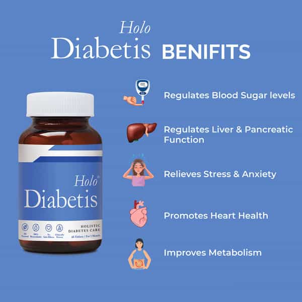 Holo | Holo Diabetis |For Diabetes Care Regulating Blood Sugar Level |60 Tablet
