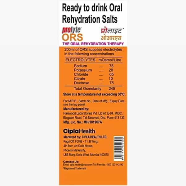 Prolyte Ors Orange Drink Tetrapack (200 Ml)