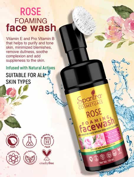 Spantra Rose Foaming Face Wash 100Ml