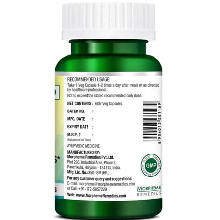 Morpheme Remedies Neem 500Mg Extract - 60 Veg Caps