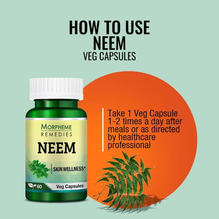 Morpheme Remedies Neem 500Mg Extract - 60 Veg Caps