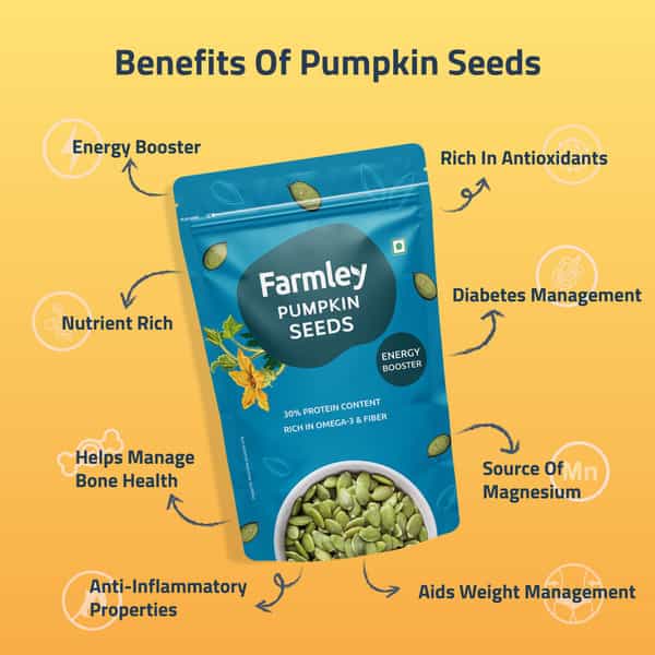 Farmley Premium Jumbo Pumpkin Seeds 200 G