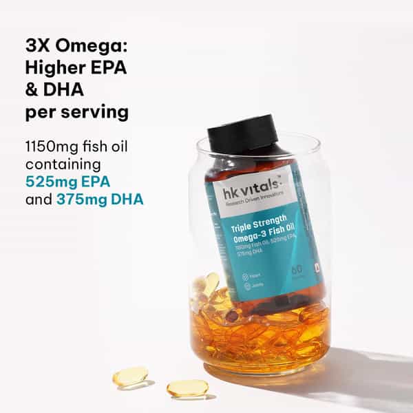 Healthkart Hk Vitals Super Strength Fish Oil Supplement 60 Softgel Capsules