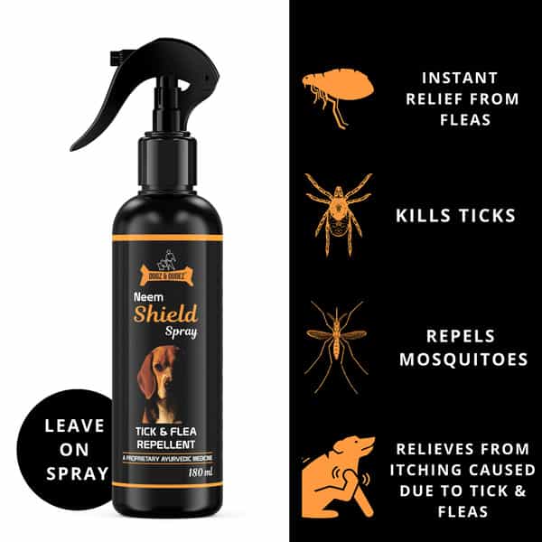 Dogz & Dudez Neem Shield Spray - Tick & Flea Repellent-200Ml
