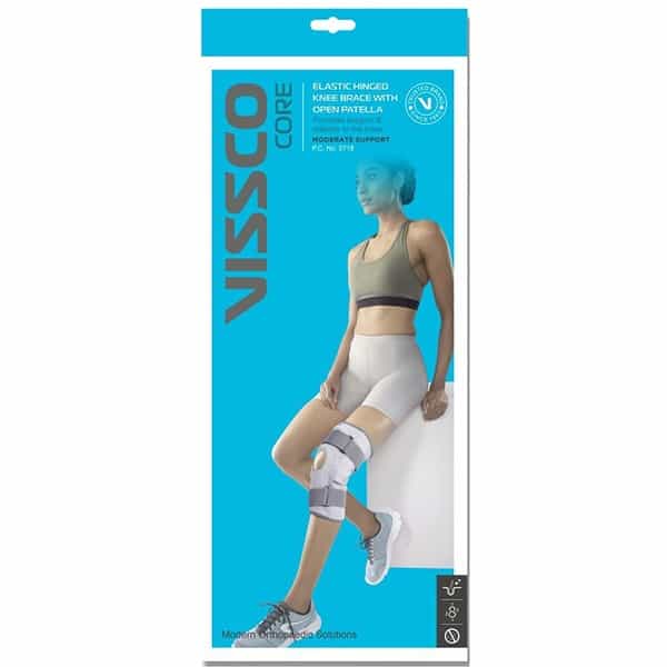 Vissco New Hinge Elastic Support With Patella Xxl