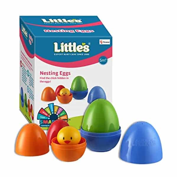 Little's Nesting Eggs I Activity Toy For Babies I Develops Motor & Reasoning Skills X Pack Of 2