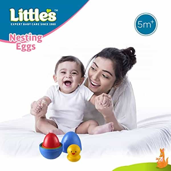 Little's Nesting Eggs I Activity Toy For Babies I Develops Motor & Reasoning Skills X Pack Of 2