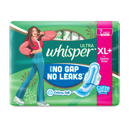 Whisper Ultra Sanitary Pads With Wings - 7 Pieces (Xl Plus)